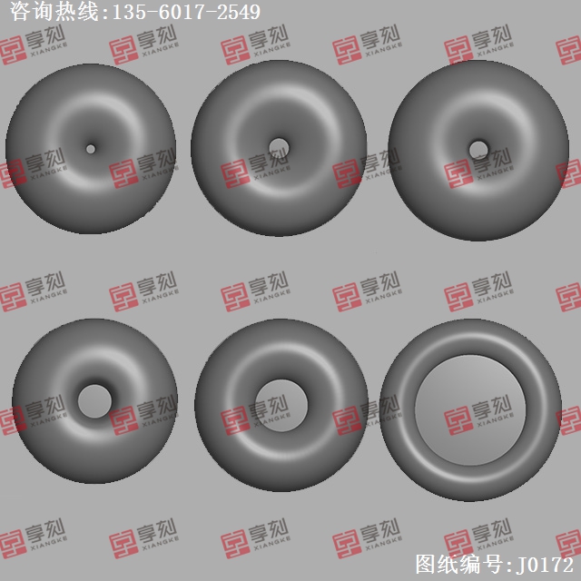 六款環(huán)形平安扣玉石電腦數(shù)控精雕圖紙_享刻玉石雕刻機(jī)