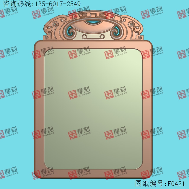 邊框仿古平安牌框電腦圖紙_享刻玉石雕刻機(jī)