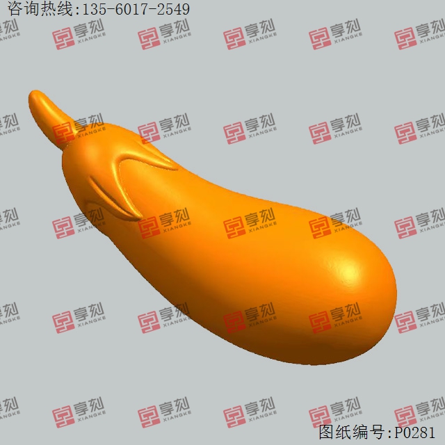 茄子擺件玉雕機(jī)玉雕精雕圖_享刻數(shù)控雕刻機(jī)廠家