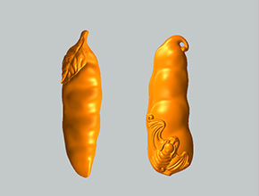 扁豆倆款擺件玉雕機(jī)玉雕精雕圖_享刻數(shù)控雕刻機(jī)