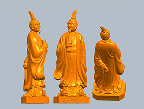 子貢雕像人物雕塑3d立體STL模型圖紙_五軸玉石雕
