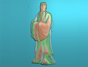 孟子浮雕人物精雕圖紙_享刻玉石雕刻機(jī)