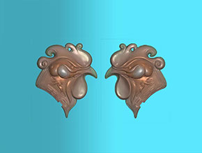 雙面雞首玉石電腦雕刻圖紙_享刻玉石雕刻機(jī)