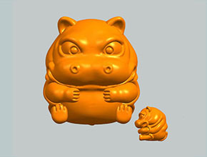 河馬模型圖紙_五軸雕刻機(jī)廠家