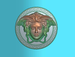 天使范思哲人頭像 電腦模型雕刻圖_享刻