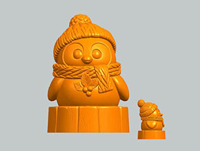 企鵝過(guò)冬_五軸雕刻機(jī)廠家