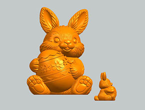 復(fù)活節(jié)兔子_五軸雕刻機廠家