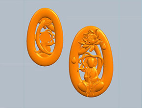 無相佛蓮花鏤空玉石電腦數(shù)控精雕圖紙_享刻玉石