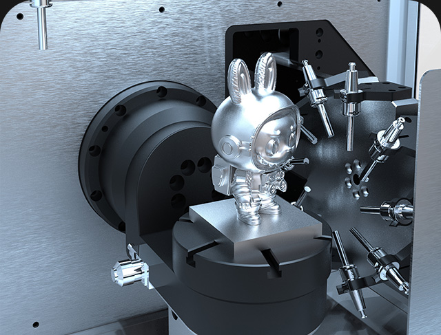 享刻RS50數(shù)控CNC精雕機(jī)金屬加工能力