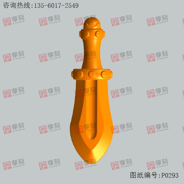 匕首劍刀立體模型精雕圖紙