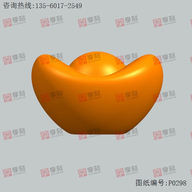 素元寶工藝品精雕圖下載_享刻工藝品雕刻機(jī)廠家