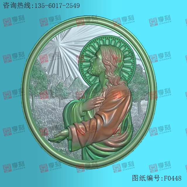 西方耶穌人物 電腦模型雕刻圖_享刻數(shù)控雕刻機(jī)廠家