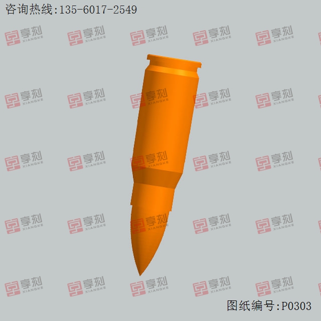 子彈吊墜尖頭電腦玉雕模型圖_享刻數(shù)控雕刻機(jī)廠家